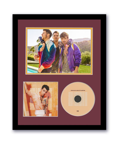 Joe Jonas Brothers Autographed 11x14 Framed CD Photo What A Man Gotta Do ACOA 5