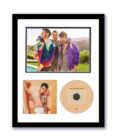Joe Jonas Brothers Autographed 11x14 Framed CD Photo What A Man Gotta Do ACOA 6