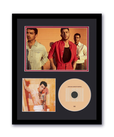 Joe Jonas Brothers Autographed 11x14 Framed CD Photo What A Man Gotta Do ACOA