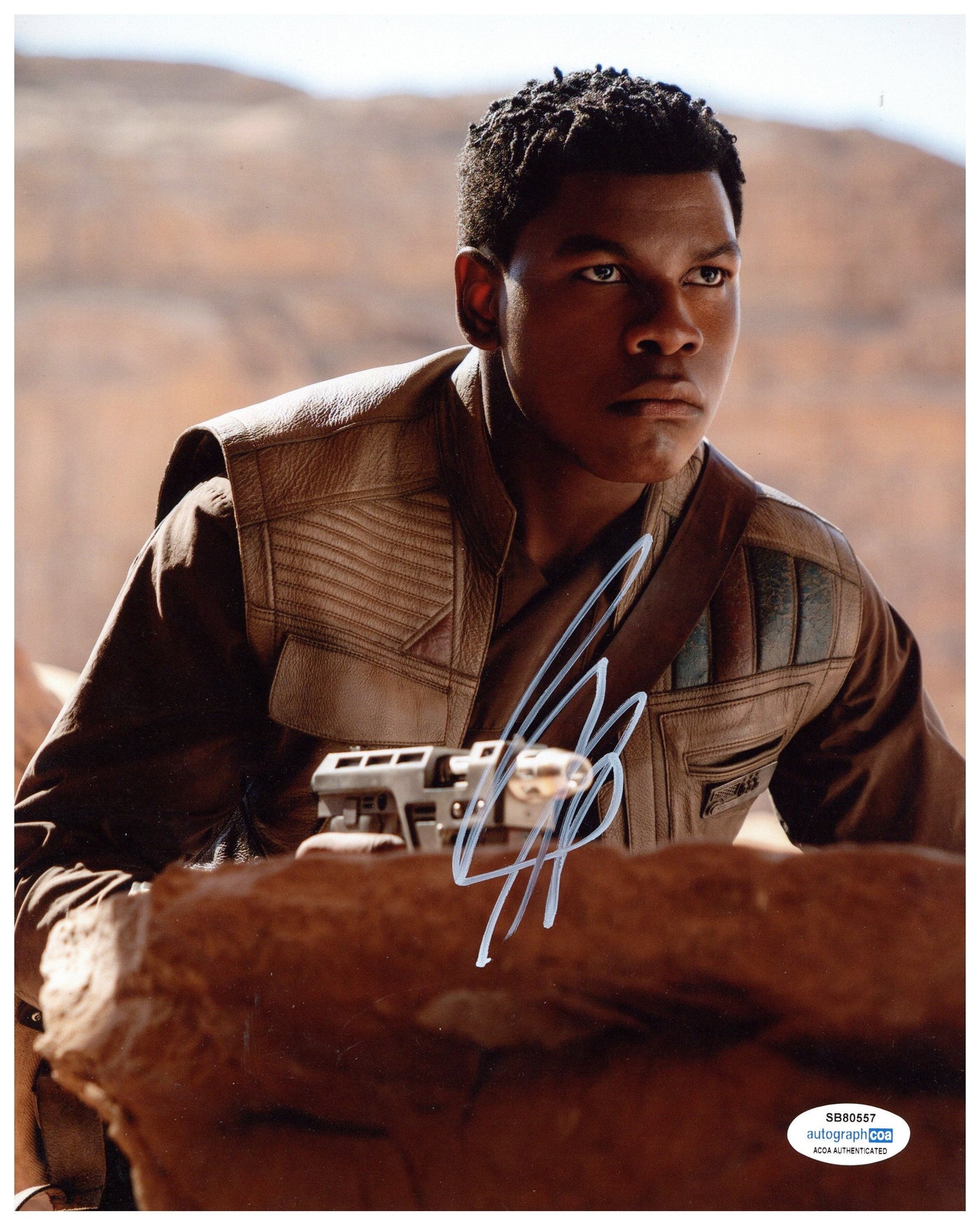 John Boyega Signed 8x10 Photo Star Wars Finn Autographed ACOA #3
