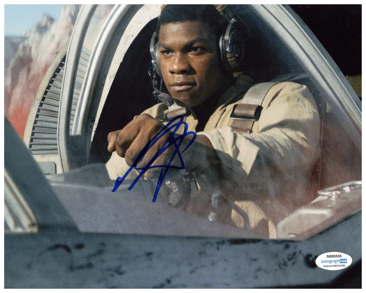 John Boyega Signed 8x10 Photo Star Wars Finn Autographed ACOA
