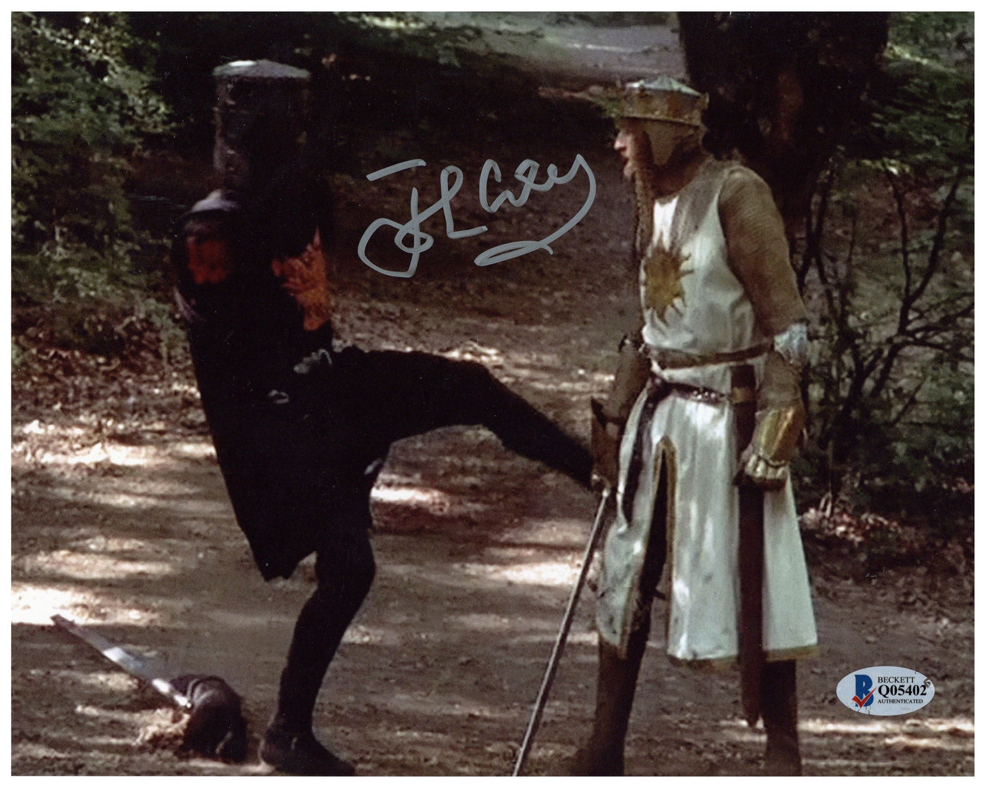 John Cleese Signed 8x10 Photo Monty Python and the Holy Grail Autographed BAS COA