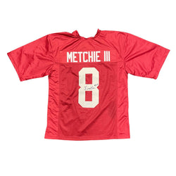 Image of John Metchie III Signed Alabama Crimson Tide Custom Jersey PSA COA