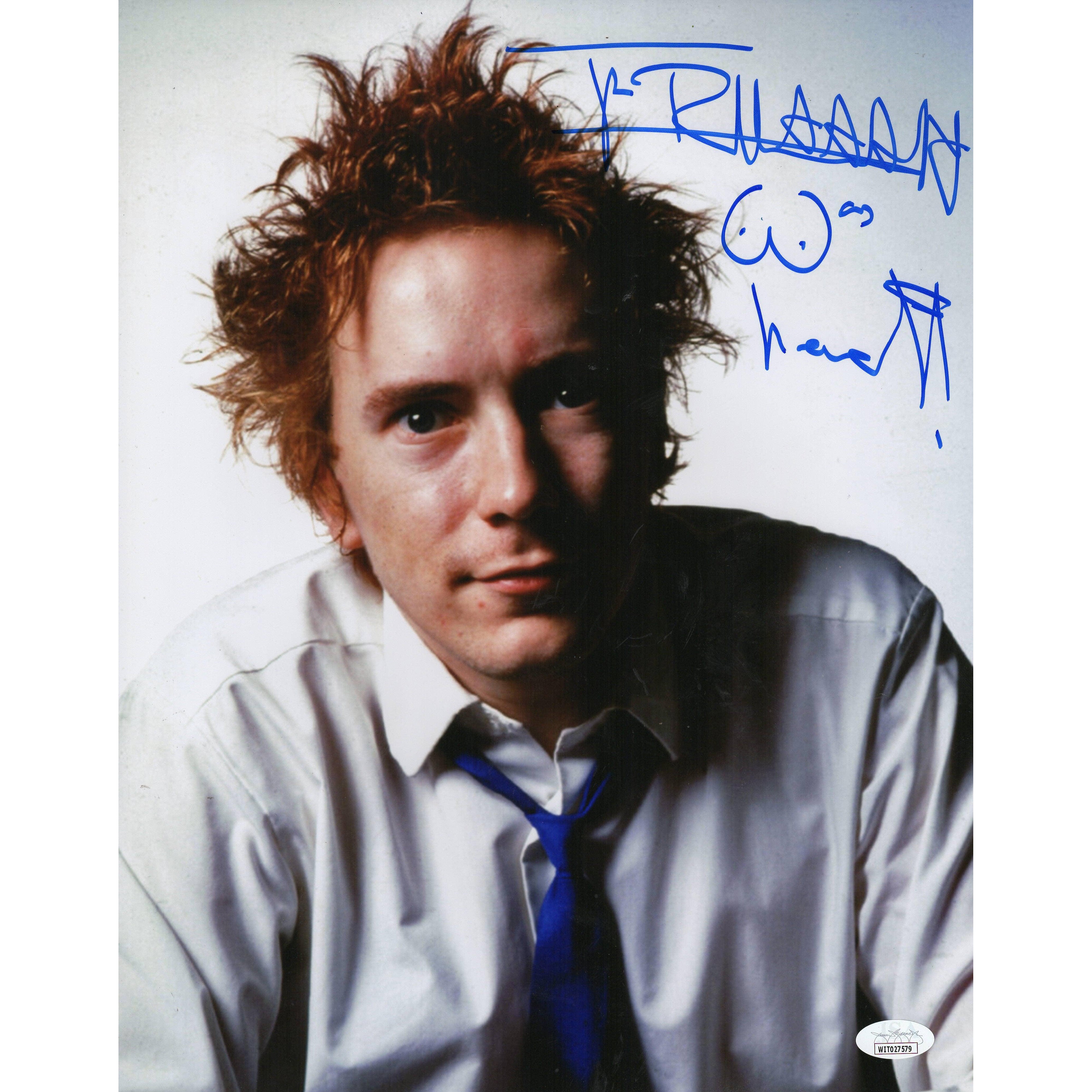 Johnny Rottoen Johnny Rotten Autograph 11x14 Photo Sex Pistols Signed JSA COA Witness ...
