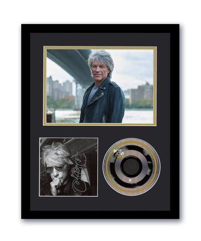 Jon Bon Jovi Autographed Signed 11x14 Framed CD 20/20 ACOA 5