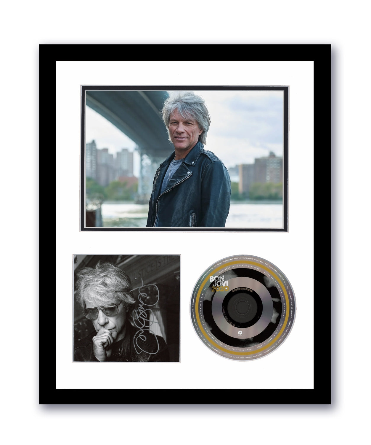 Jon Bon Jovi Autographed Signed 11x14 Framed CD 20/20 ACOA 6