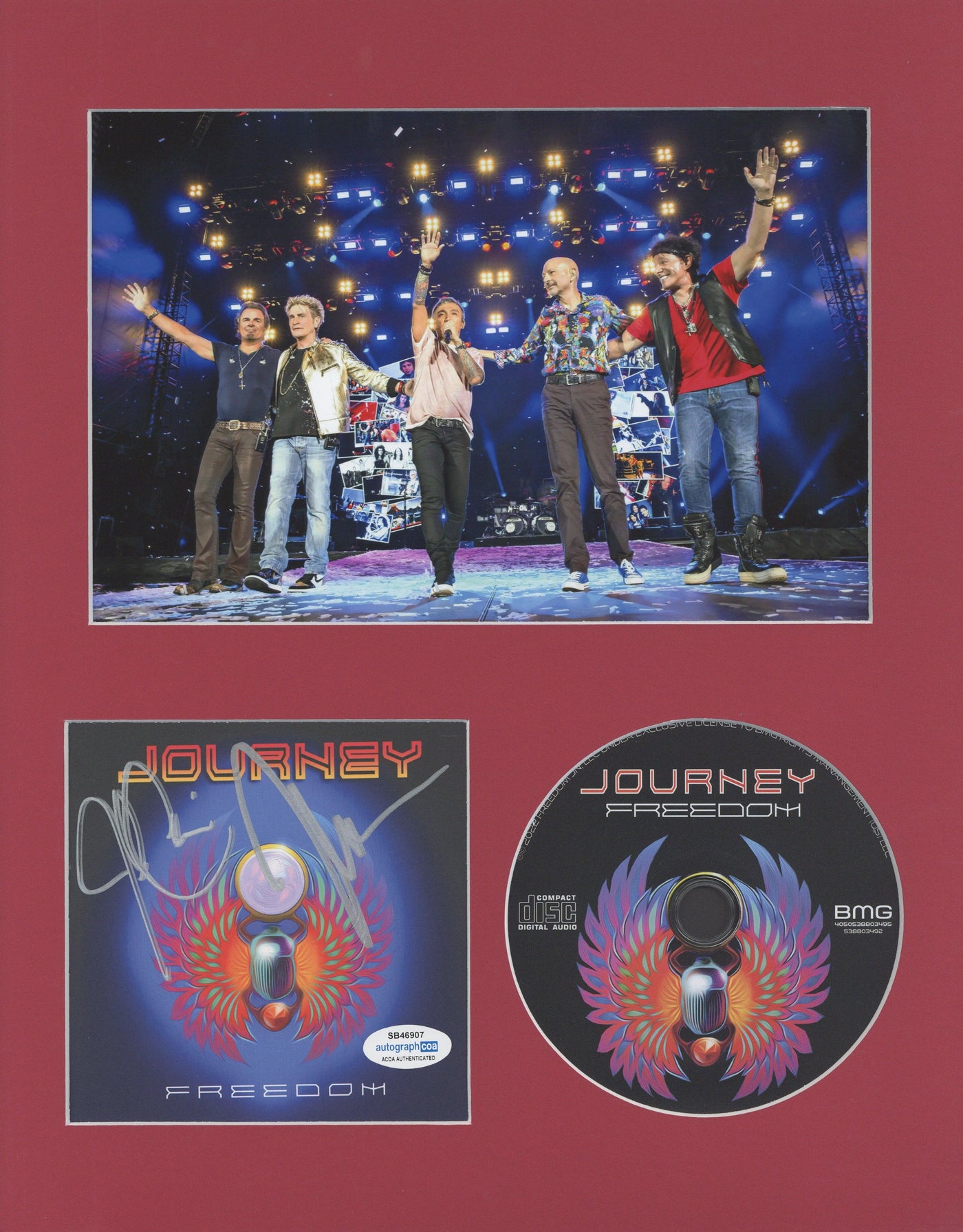 Jonathan Cain & Neal Schon Signed Journey CD Cover Autographed ACOA