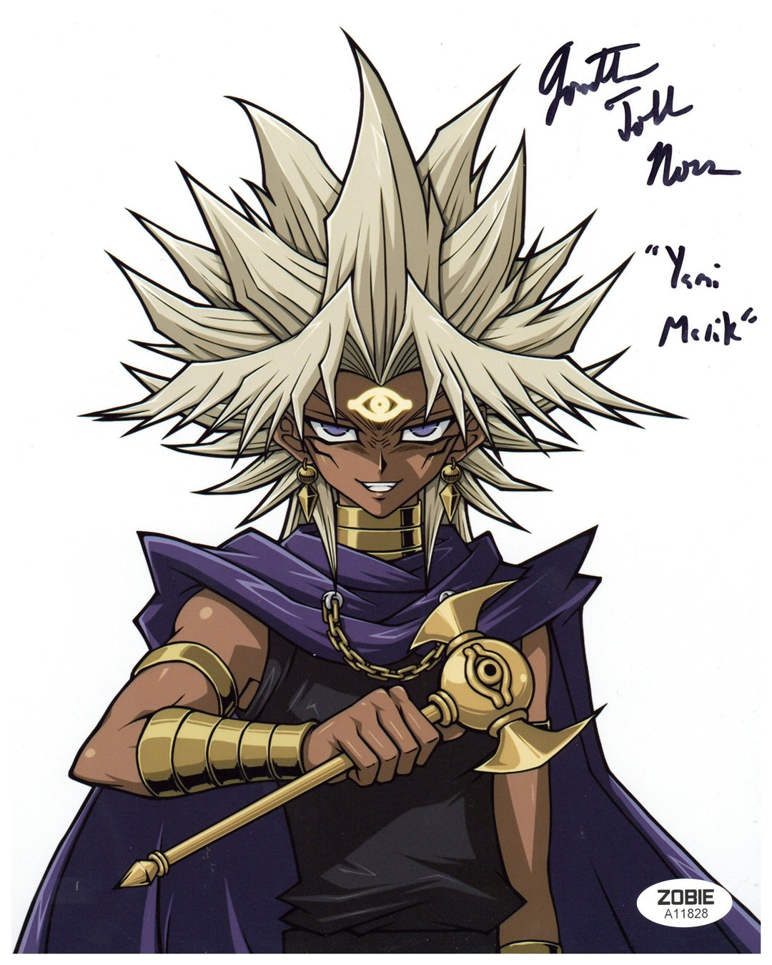 Jonathan Todd Ross Signed 8x10 Photo Yu-Gi-Oh! Yami Marik Anime
