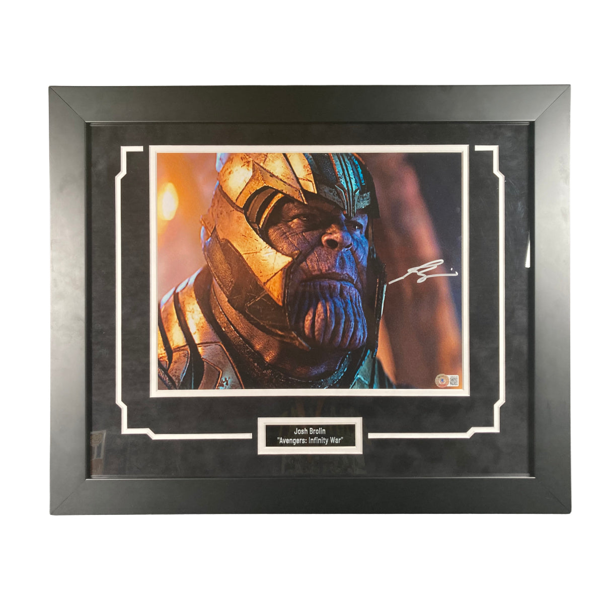 Josh Brolin Autographed 11x14 Photo Avengers Thanos Signed BAS COA Custom Framed