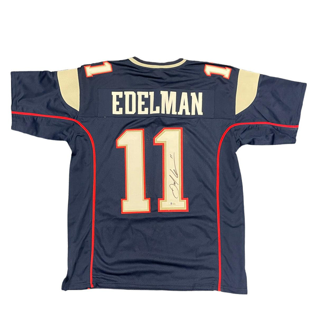 Julian Edelman Signed New England Patriots Custom Jersey Autographed BAS COA