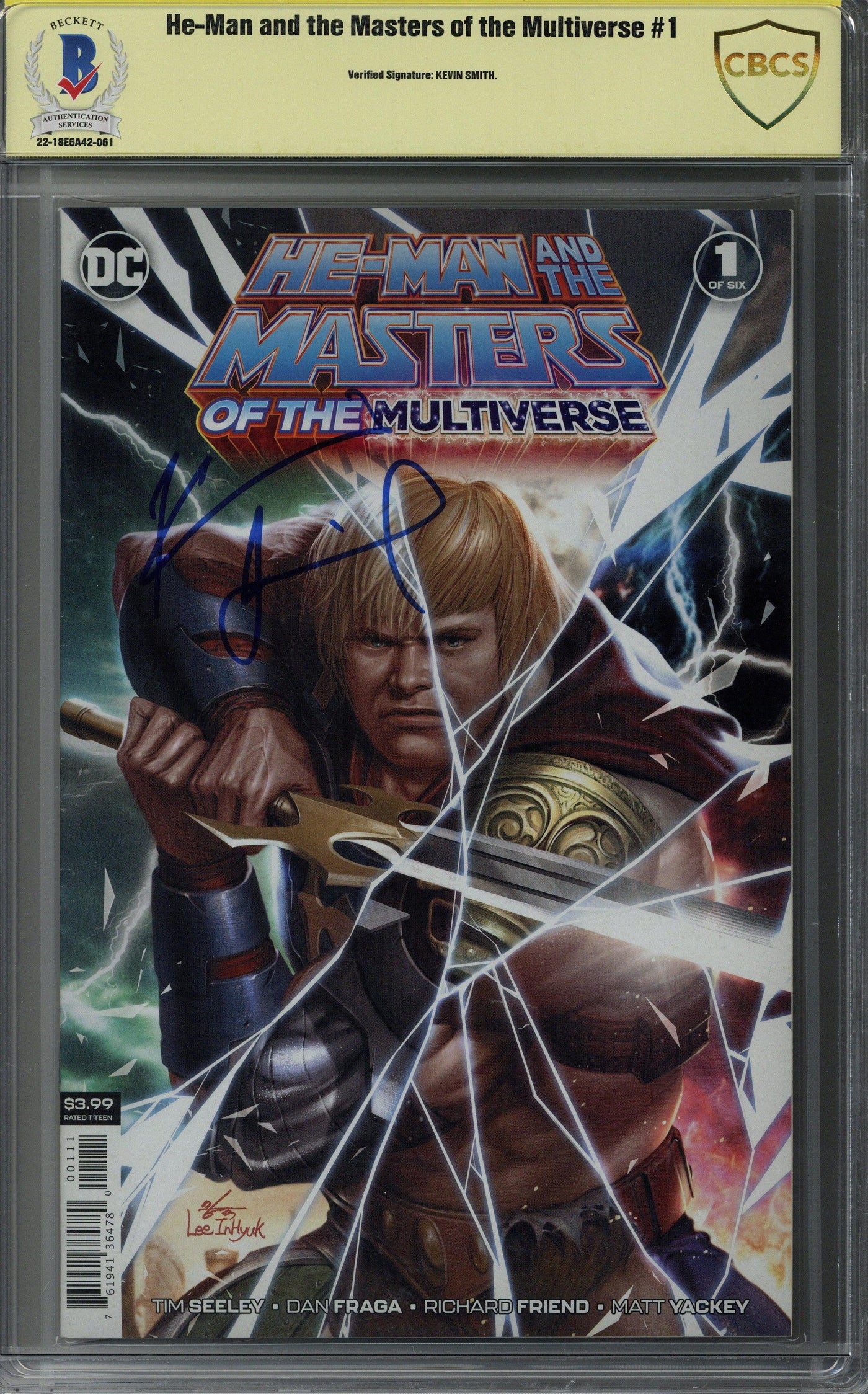 KEVIN SMITH SIGNED HE-MAN AND THE MASTERS OF THE MULTIVERSE #1 CBCS