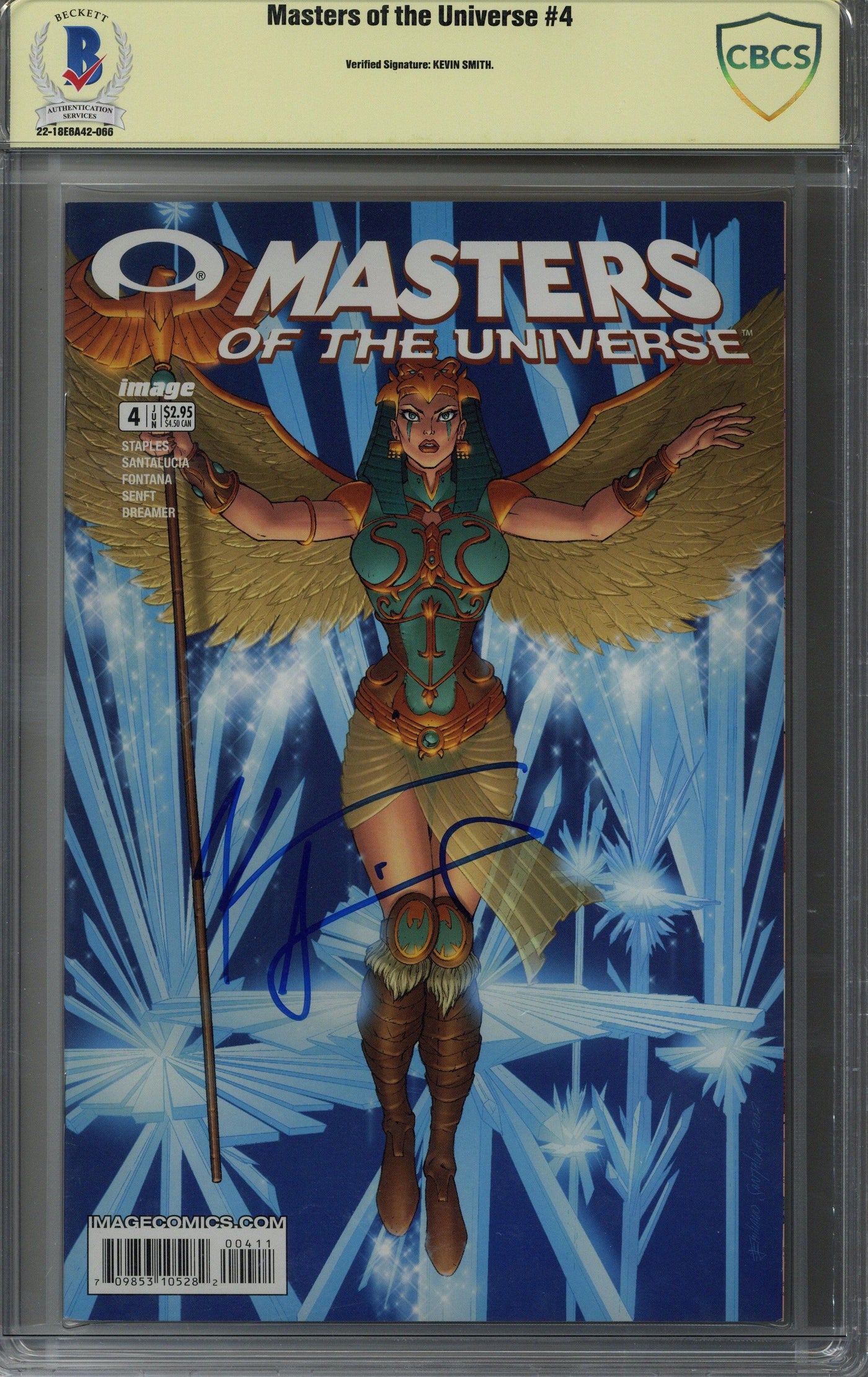 KEVIN SMITH SIGNED MASTERS OF THE UNIVERSE #4 COMIC BOOK CBCS