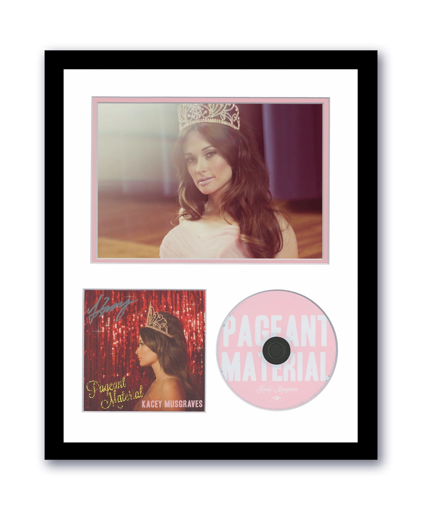 Kacey Musgraves Autographed Signed 11x14 Custom Framed CD Pageant Material ACOA