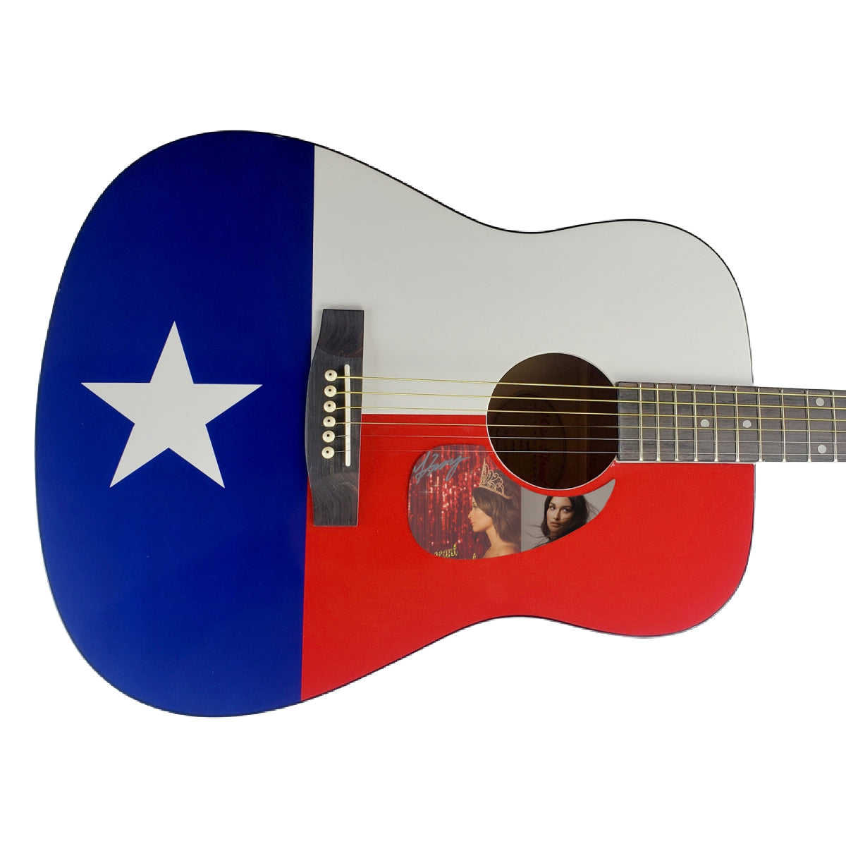 Kacey Musgraves Autographed Signed Texas Flag Acoustic Guitar Country Music ACOA