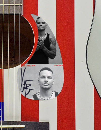 Kane Brown Autographed Signed USA Flag Acoustic Guitar Country Music ACOA