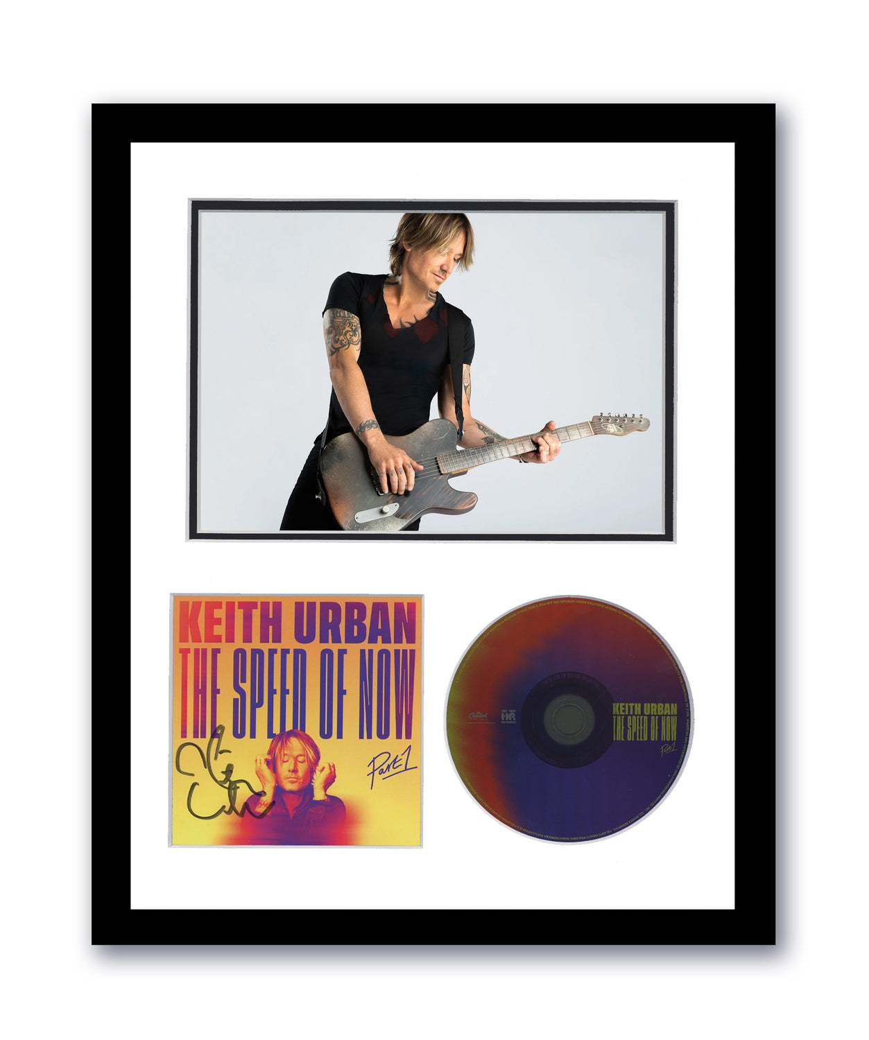 Keith Urban Autographed Signed 11x14 Framed CD Speed Of Now ACOA 2