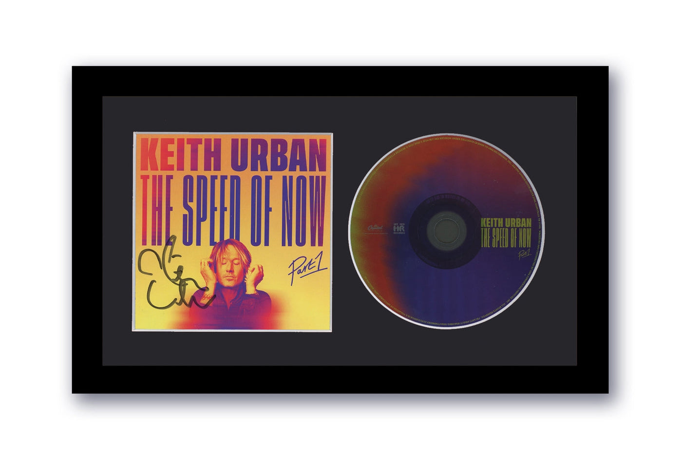 Keith Urban Autographed Signed 7x12 Framed CD Speed Of Now ACOA 2