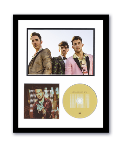 Kevin Jonas Brothers Autographed 11x14 Framed CD Photo What A Man Gotta Do ACOA 4