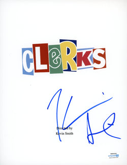 Image of Kevin Smith Signed Clerks Movie Script Cover Autographed ACOA #2