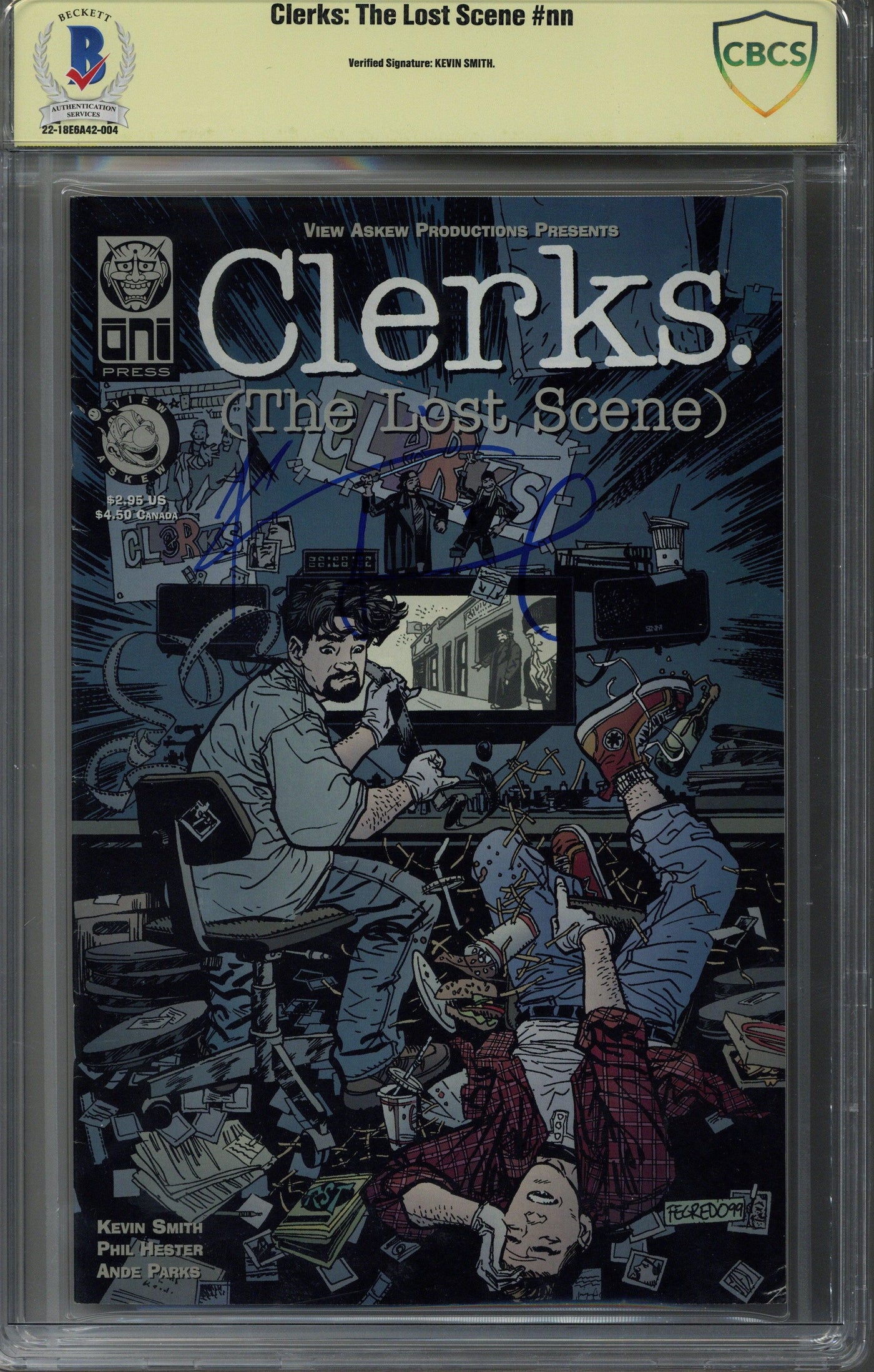 Kevin Smith Signed Clerks The Lost Scene Comic Book Slabbed CBCS Autographed