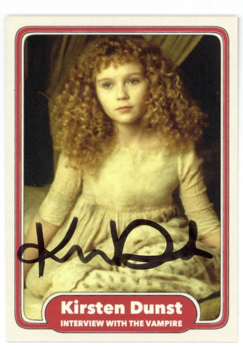 Kirsten Dunst Signed Interview with the Vampire Trading Card Autographed ACOA