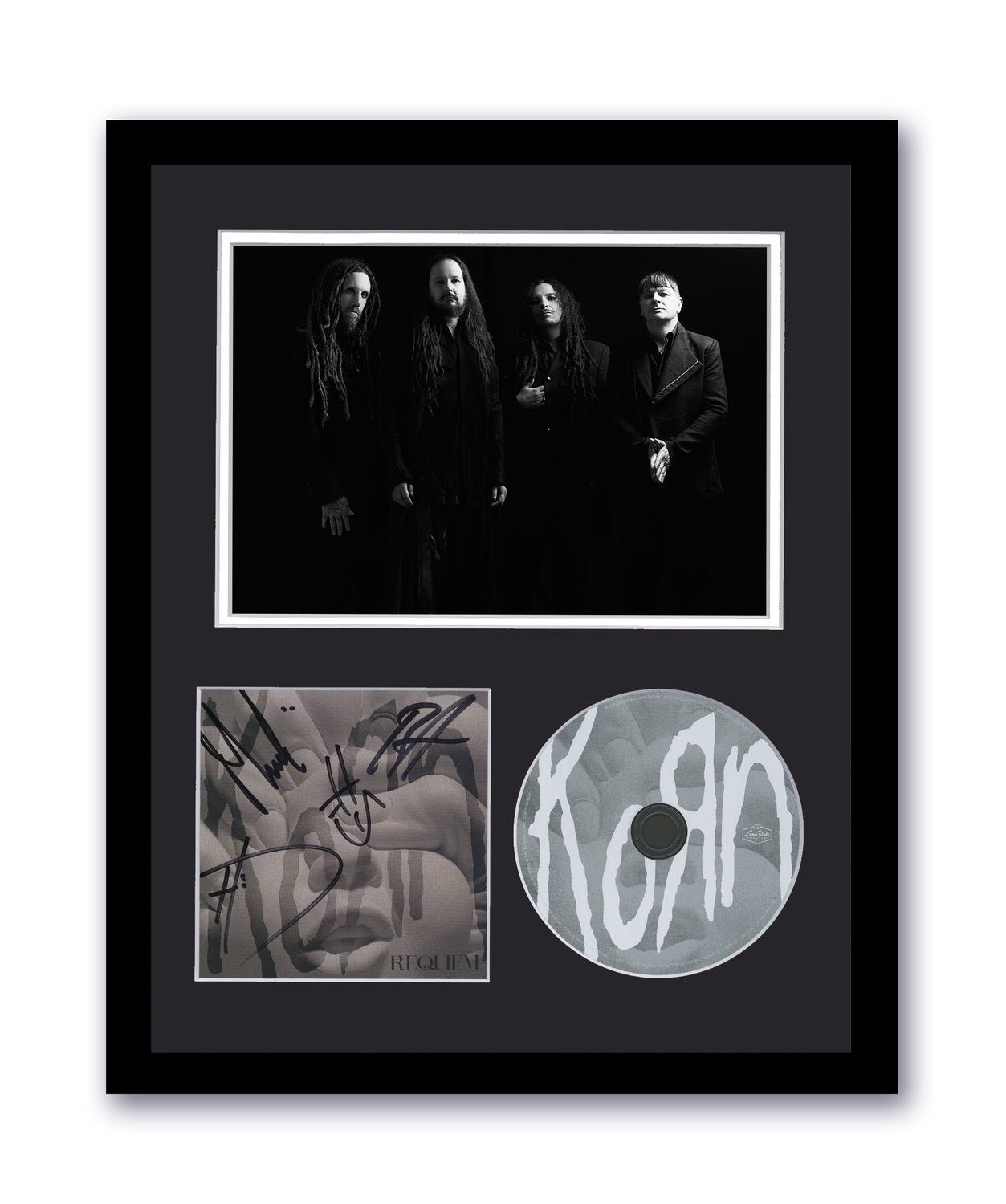 Korn Autographed Signed 11x14 Framed CD Photo Requiem Jonathan Davis ACOA 5