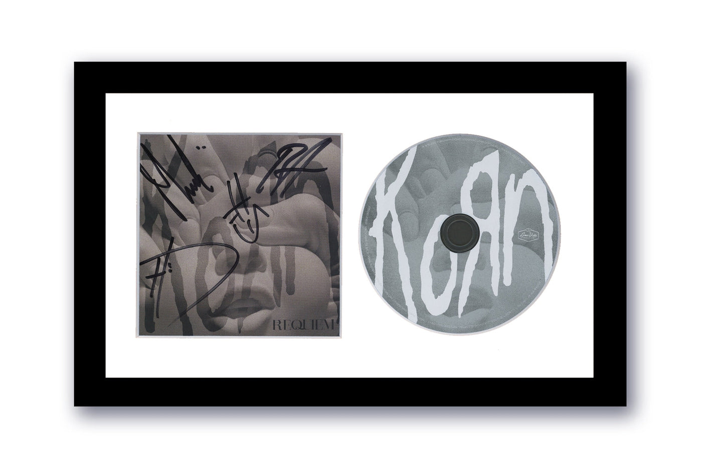 Korn Jonathan Davis Autographed Signed 7x12 Framed CD Requiem ACOA 4