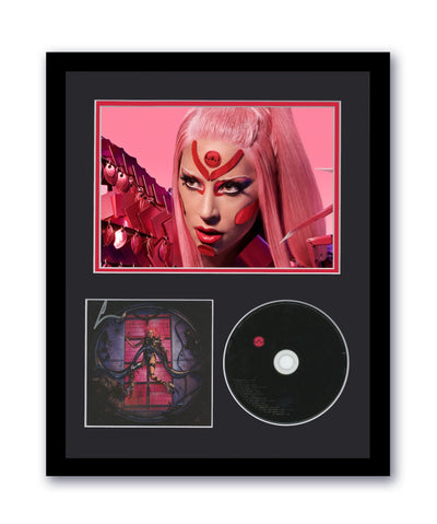Lady Gaga Autographed Signed 11x14 Framed CD Photo Chromatica ACOA 7
