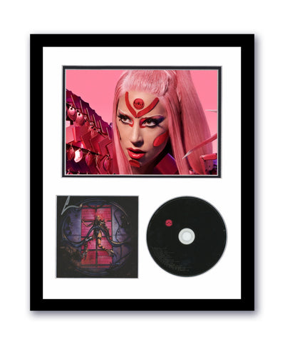Lady Gaga Autographed Signed 11x14 Framed CD Photo Chromatica ACOA 8