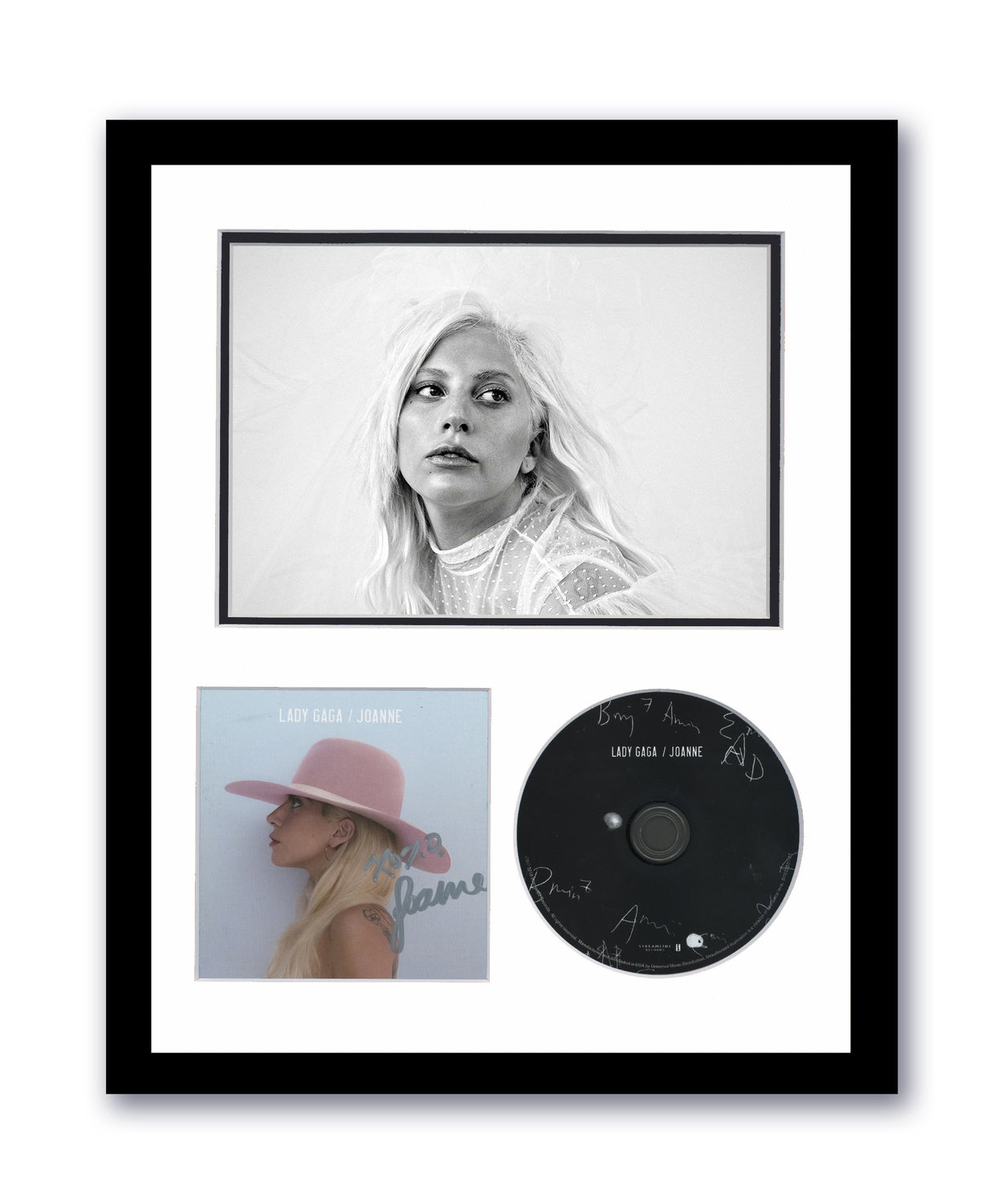 Lady Gaga Autographed Signed 11x14 Framed CD Photo Joanne ACOA 4