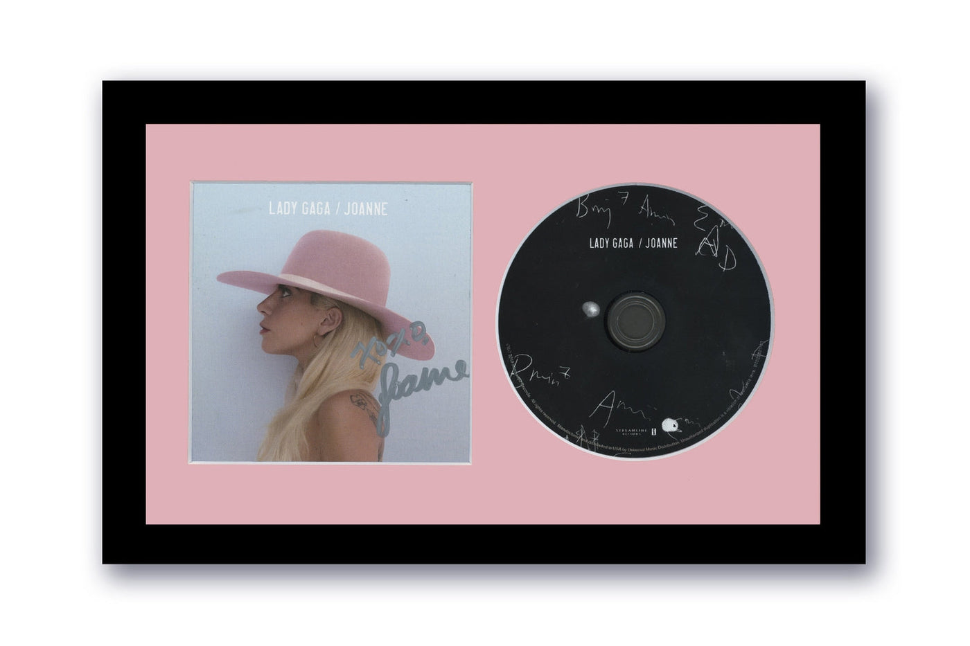 Lady Gaga Autographed Signed 7x12 Custom Framed CD Joanne ACOA 3
