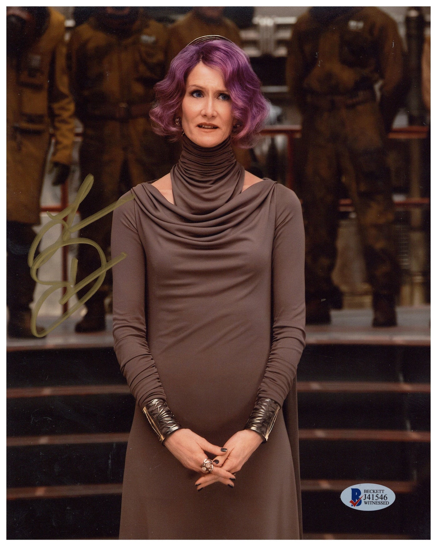 Laura Dern Signed 8x10 Photo Star Wars Autographed BAS COA