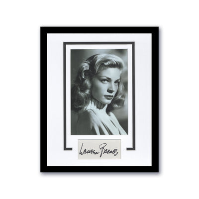 Lauren Bacall Autograph Signed 11x14 Framed Film Movie Actress Vintage Photo