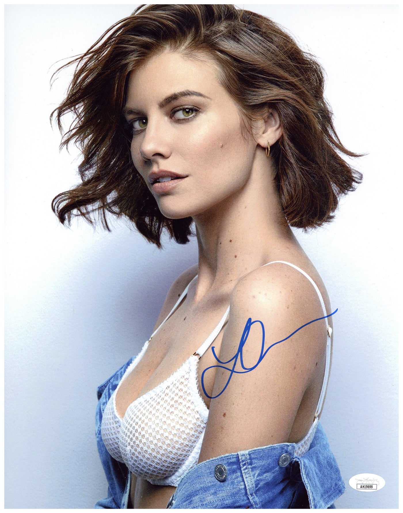 Lauren Cohan Signed 11x14 Photo Walking Dead Maggie Autographed JSA COA #1