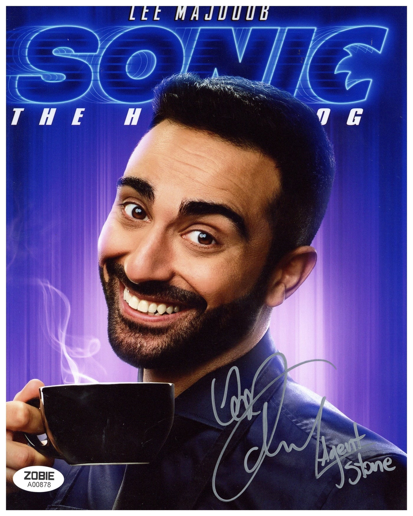Lee Majdoub Signed 8x10 Photo Sonic the Hedgehog Autographed ZOBIE COA