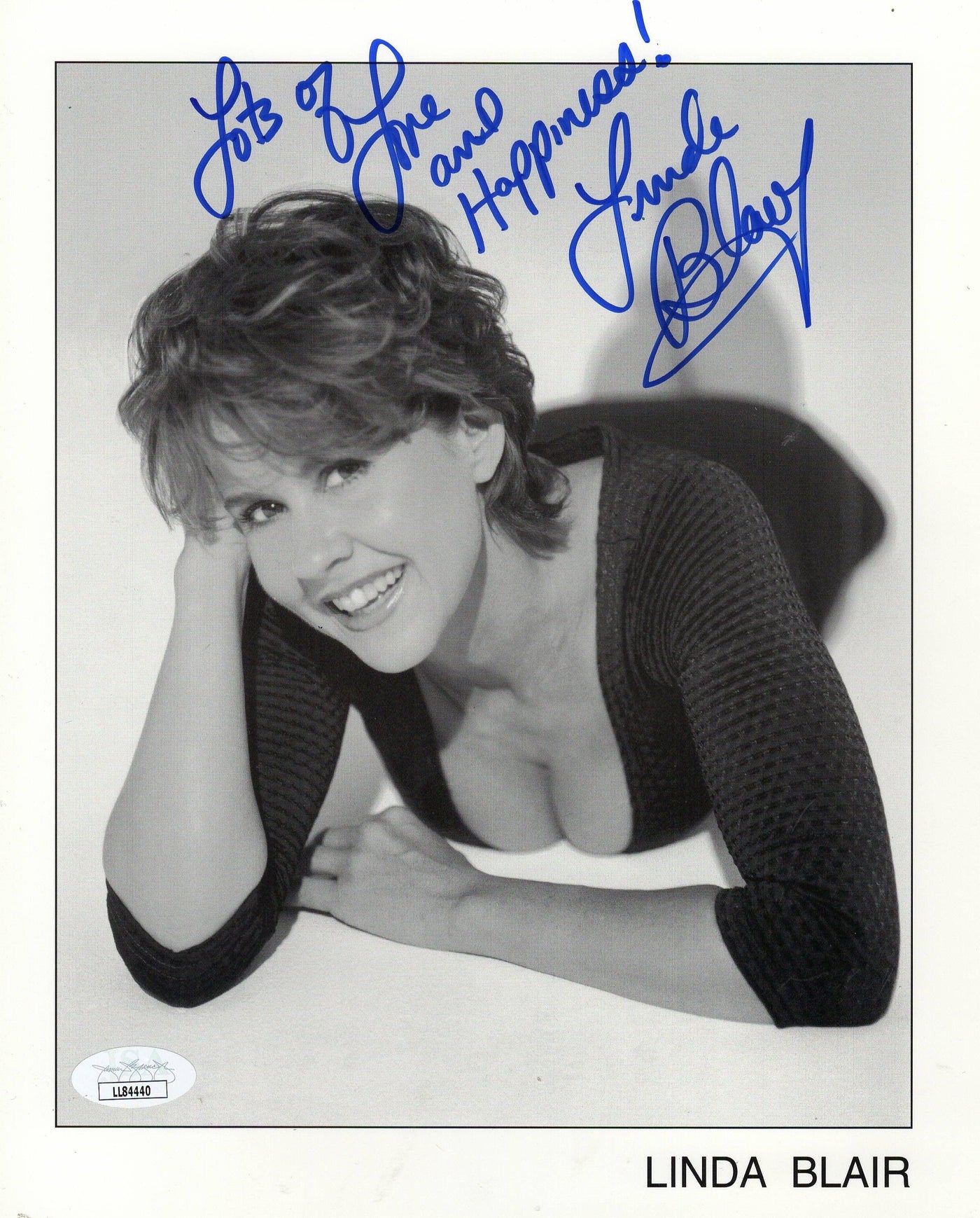 Linda Blair Signed 8x10 Photo The Exorcist Regan Autograph JSA COA