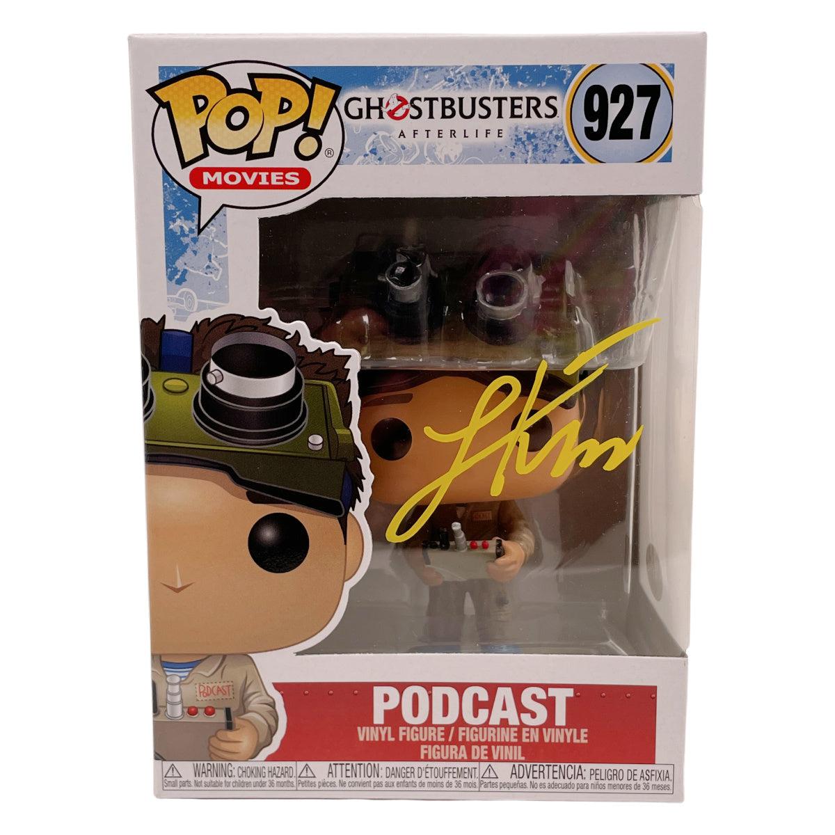 Logan Kim Signed Funko POP Ghostbusters Afterlife Podcast Autographed JSA COA Y