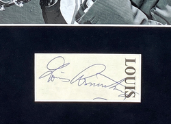 Image of Louis Armstrong Autographed Signed 16x20 Framed Display Jazz ACOA