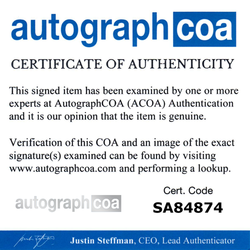 Image of Louis Armstrong Autographed Signed 16x20 Framed Photo Display Jazz ACOA 2