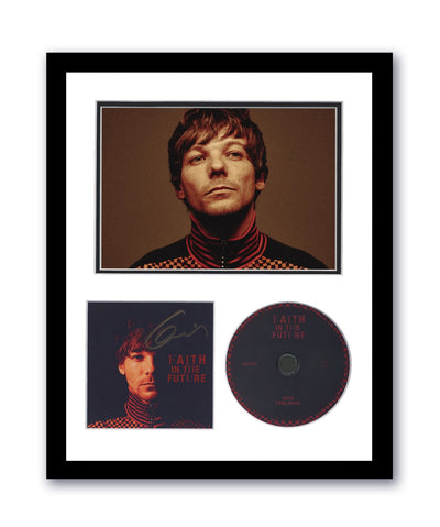 Louis Tomlinson Autographed Signed 11x14 Framed CD One Direction 1D ACOA 6