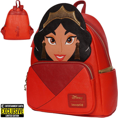 Loungefly Aladdin Princess Jasmine Red Outfit Cosplay Mini-Backpack - EE Exclusive | Officially Licensed