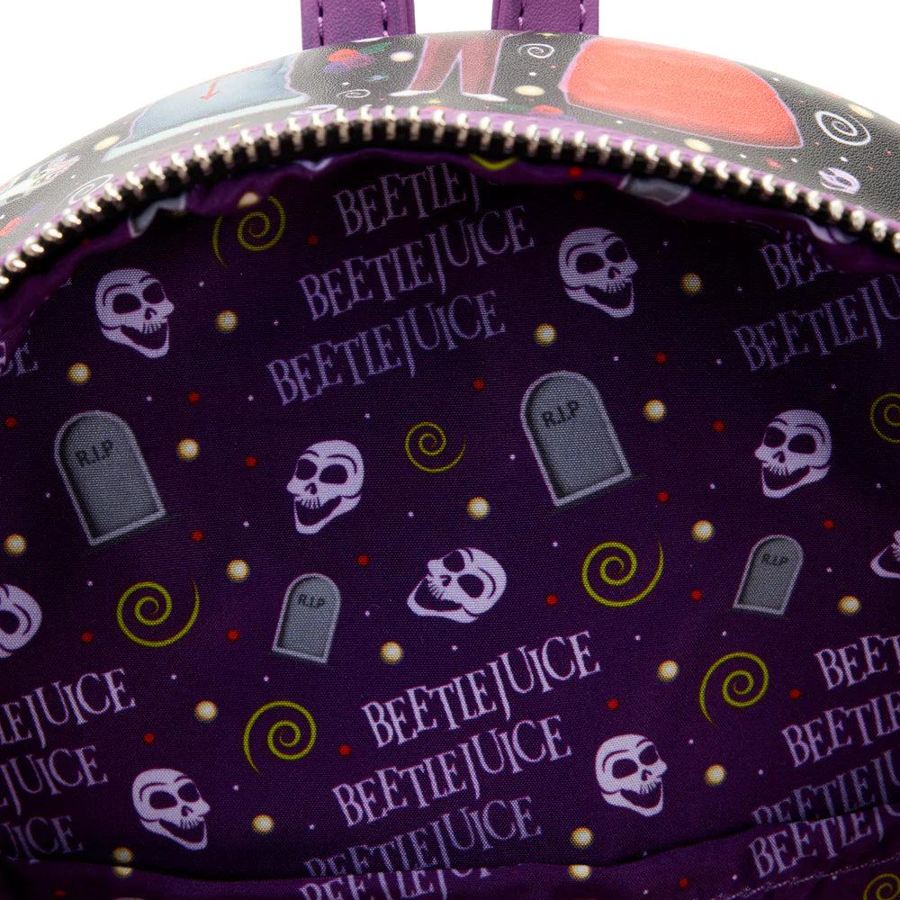 Loungefly Beetlejuice Icons Mini Backpack | Officially Licensed