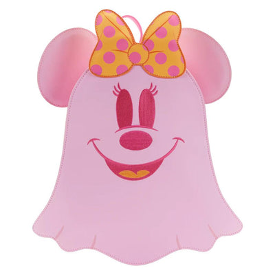 Loungefly Disney Pastel Ghost Minnie Mouse Glow-in-the-Dark Mini Backpack | Officially Licensed