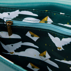 Image of Loungefly: Harry Potter Golden Hogwarts Castle Crossbody Bag