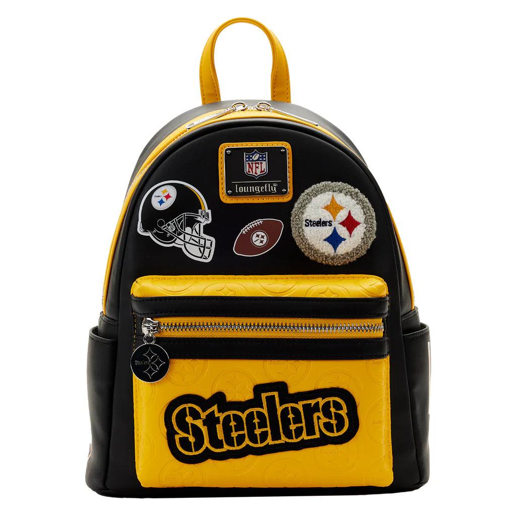 Loungefly NFL Pittsburgh Steelers Patches Mini Backpack | Officially Licensed