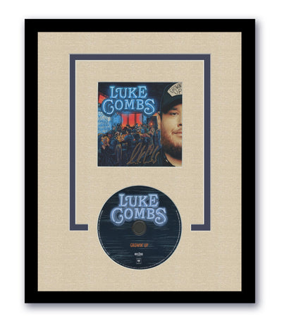 Luke Combs Autograph Signed 11x14 Custom Framed CD Growin' Up Country Music ACOA