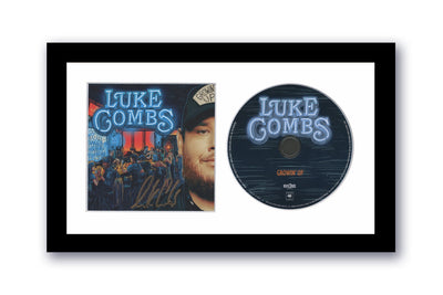 Luke Combs Autographed Signed 7x12 Custom Framed CD Growin' Up ACOA