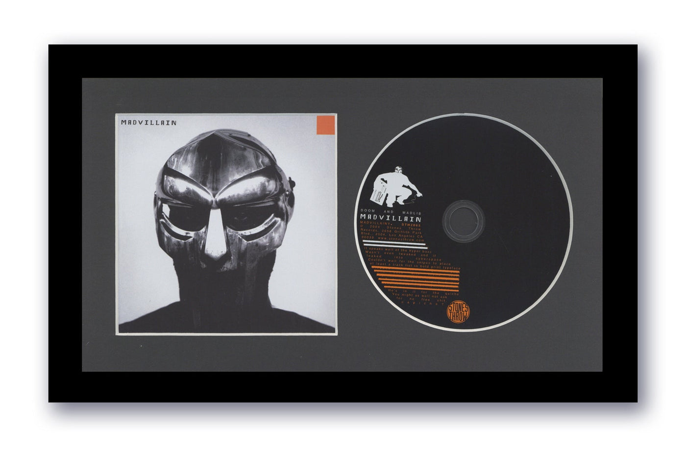 MF Doom Madvillain Custom CD Frame Art Hip-Hop Rap