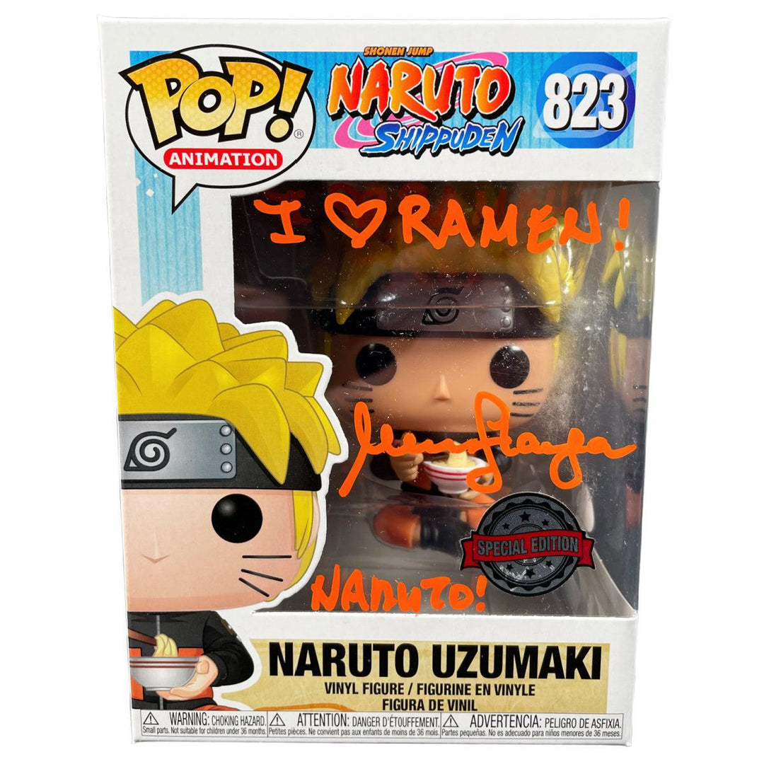 Funko Pop Naruto Uzumaki with outlets Noodles JSA Signed By Maile Flanagan W Protector