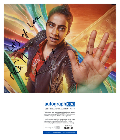 Mandip Gill Signed 8x10 Photo Dr. Who Autographed ACOA 2